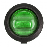 Выключатель клавишный круглый Rexant 250V 6А (3с) ON-OFF зеленый