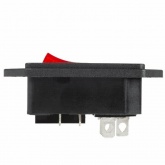 Выключатель клавишный Rexant 250V 16 А (4с) ON-OFF красный с подсветкой и штекером C14 3PIN