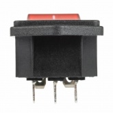 Выключатель клавишный Rexant 250V 16 А (4с) ON-OFF красный с подсветкой и штекером C14 3PIN