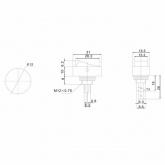 Выключатель клавишный Rexant 12V 30А (3с) ON-OFF черный овал с красной подсветкой