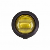 Выключатель клавишный круглый Rexant 12V 16А (3с) ON-OFF желтый с подсветкой