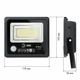 Прожектор светодиодный ЭРА 50W 360Lm 5000K IP65 ПДУ на солн. батарее с датчиком движения