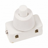 Выключатель-кнопка 250V 2А (2с) ON-OFF  белый  (для настольной лампы) 1шт. в пакете REXANT