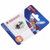 Выключатель-кнопка Rexant металл 220V 2А (2с) (ON)-OFFd16.2 зеленая (блистер)