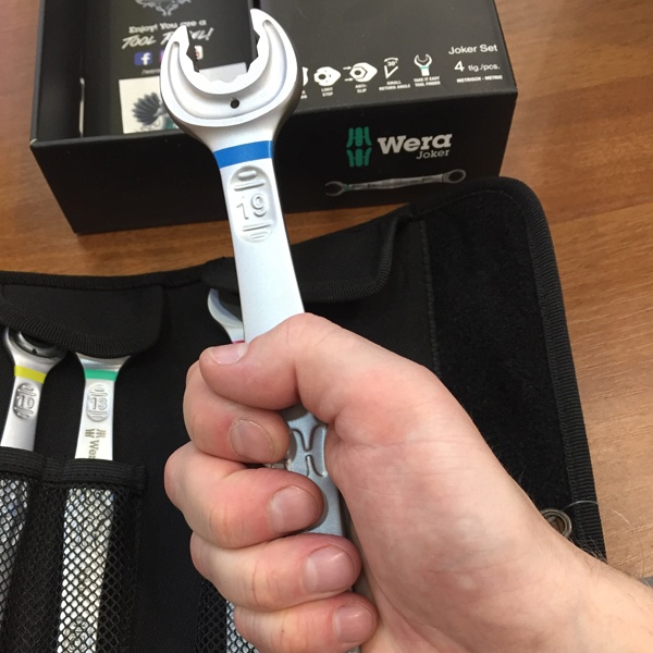 Набор комбинированных гаечных ключей Wera (4 инструмента) с трещоточным механизмом, в прочной сумке