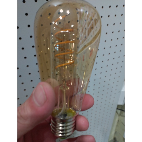 Светодиодная ретро-лампочка ST64 Навигатор, мощностью 4 Ватта, с цоколем E27, теплый свет, прозрачная колба