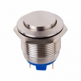 Кнопка антивандальная Rexant d19 250V без фиксации (2с) (ON)-OFF выпуклая