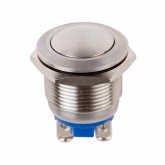 Кнопка антивандальная Rexant d19 250V без фиксации (2с винт) (ON)-OFF сфера