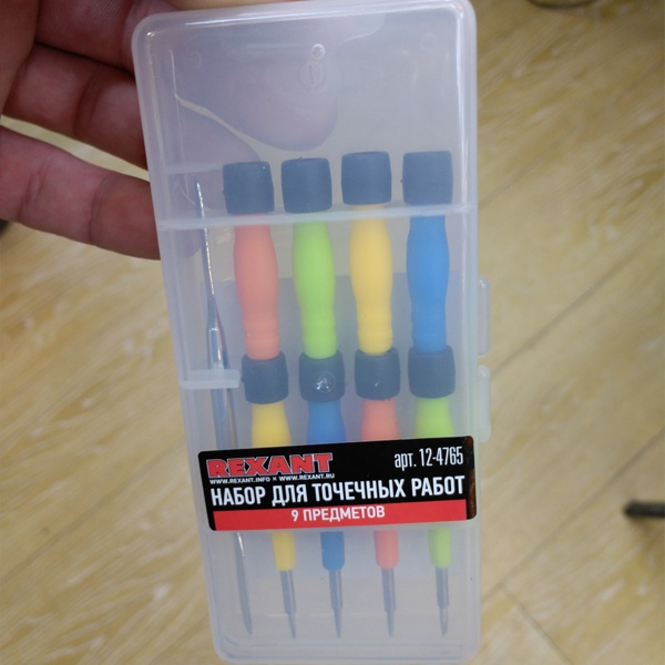 Набор мини отверток (9 предметов) Рексант для ремонта электроники