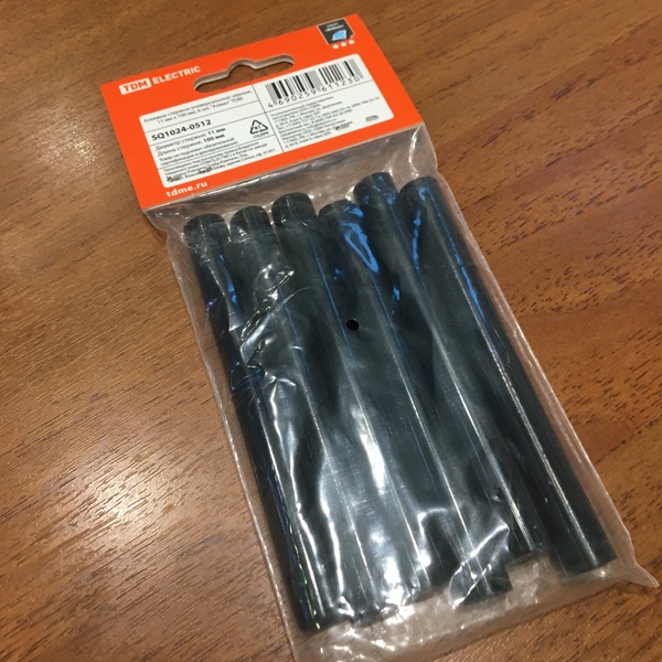 Стержни диаметром 11 мм, длиной 100 мм, черного цвета, для клеевого пистолета