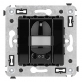 Датчик движения DKC Avanti в стену 3-х проводный 4А 100-240В 50-60Гц, черный квадрат