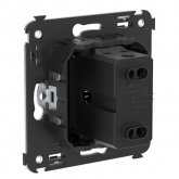 Звонок в стену DKC Avanti, черный квадрат