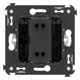 Звонок в стену DKC Avanti, черный квадрат