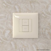 Механизм управления рольставней в стену с фиксацией DKC Avanti, ванильная дымка