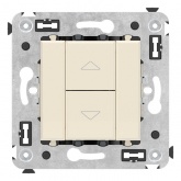 Механизм управления рольставней в стену с фиксацией DKC Avanti, ванильная дымка