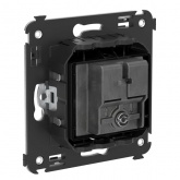 Розетка TV-FM-SAT DKC Avanti в стену, черный квадрат