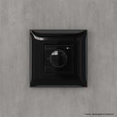 Термостат для теплых полов в стену DKC Avanti, черный квадрат