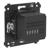 Термостат для теплых полов в стену DKC Avanti, черный квадрат