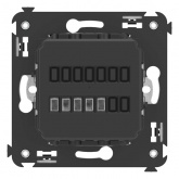 Термостат для теплых полов в стену DKC Avanti, черный квадрат