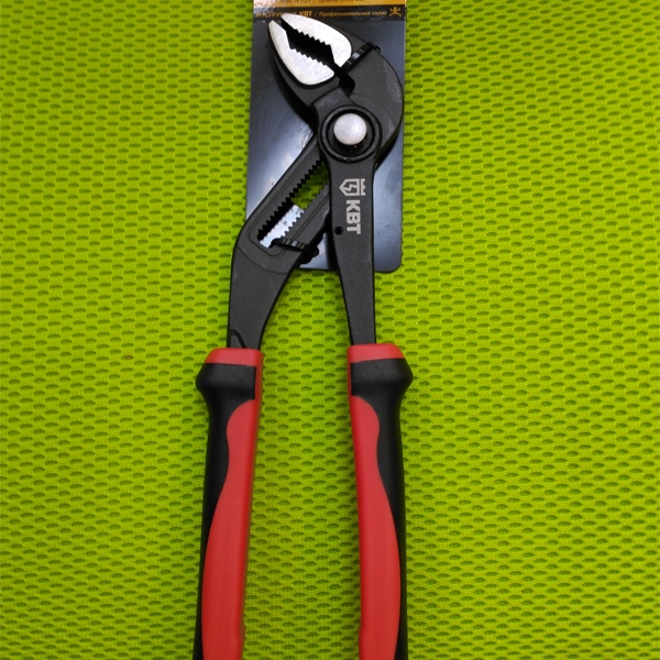 Переставные клещи с кнопочной фиксацией, длиной 250 мм, раскрытие губок 0 - 50мм, двухкомпонентные ручки