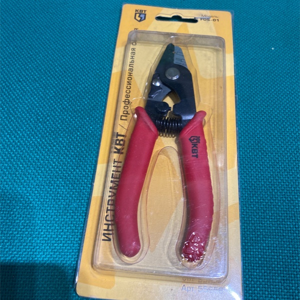 Профессиональный трехпозиционный оптоволоконный стриппер КВТ FOS-01