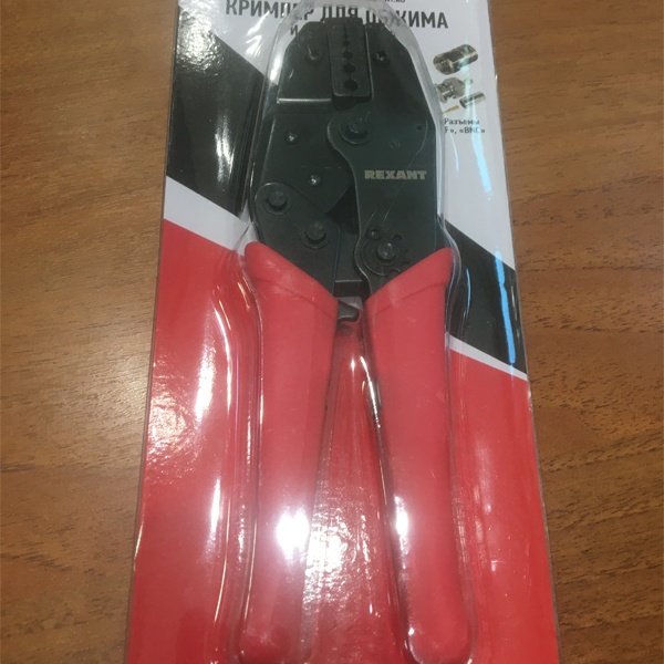 Кримпер для обжима F и BNC разъёмов RG-174, RG-179, Fiber Optic (HT-301 J) (TL-336 J) (HT-336J) Rexant