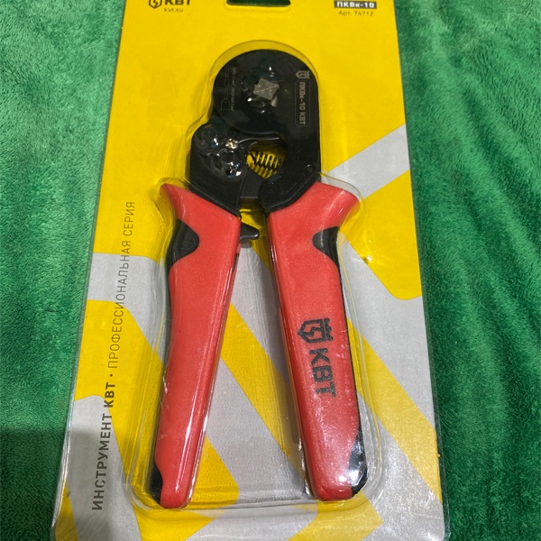 Пресс-клещи (кримперы), усовершенствованная мультидиапазонная модель для опрессовки втулочных наконечников ПКВк-10 КВТ