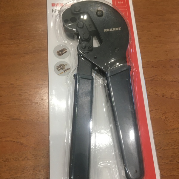 Кримпер для обжима F и BNC разъёмов RG-58, RG-6, RG-11, RG-213 (HT-106-E) (TL-106E) Rexant