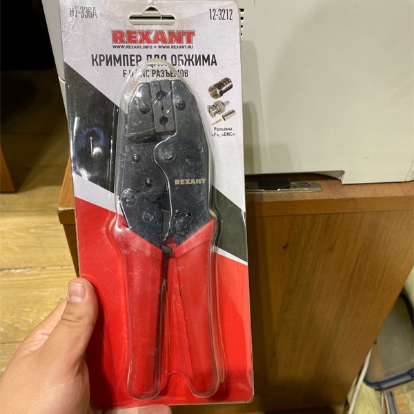 Инструмент для обжима F и BNC разъемов RG-59, RG-58, RG-62