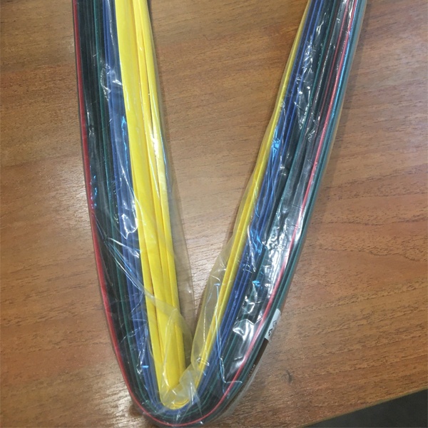 Набор термоусадочной трубки 8,0 / 4,0 мм 1м, пять цветов Рексант