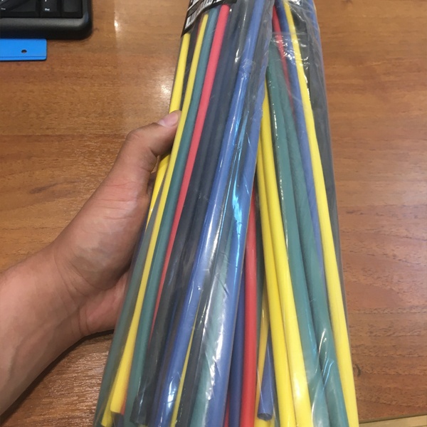 Набор термоусадочной трубки 6,0 / 3,0 мм 1м, пять цветов Рексант