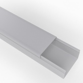 Кабель-канал Rexant с крышкой 100х60 ПВХ белый 2м/шт [упак.8м] (кабельный короб)