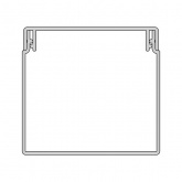 Кабель-канал Rexant с крышкой 12х12 ПВХ белый 2м/шт [упак.140м] (кабельный короб)