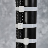 Хомут-стяжка кабельная Rexant нейлоновая 500x7,6 мм белая [упаковка 100шт]