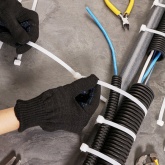 Хомут-стяжка кабельная Rexant нейлоновая 500x7,6 мм белая [упаковка 100шт]