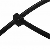 Хомут-стяжка кабельная Rexant нейлоновая 500x4,8 мм черная [упаковка 100шт]