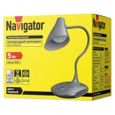 Светильник светодиодный настольный 14 225 NDF-D027-5W-4K-BL-LED 5W 4000K 300Lm на основании, черный