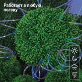 Садовая гирлянда ЭРА дюралайт на солнечной батарее, мультиколор, 5 м ERANN24-12
