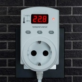 Терморегулятор в розетку ТР-1 16А -55С..+125С длина провода датчика 2м DigiTOP