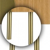 Трубы латунные короткие (2шт.) Zamel для звонков GRS-941 Трубный Гонг и GNS-944 Трубный Гонг Тандем,