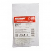 Хомут-стяжка кабельная Rexant нейлоновая 60x2,5 мм белая [упаковка 100шт]