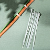 Хомут-стяжка кабельная Rexant нейлоновая 100x2,5 мм белая [упаковка 100шт]