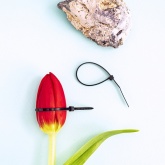 Хомут-стяжка кабельная Rexant нейлоновая 120x2,5 мм черная [упаковка 100шт]