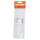Хомут-стяжка кабельная Rexant нейлоновая 150x2,5 мм белая [упаковка 100шт]
