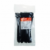 Хомут-стяжка кабельная Rexant нейлоновая 200x7,6 мм черная [упаковка 100шт]