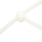 Хомут-стяжка кабельная Rexant нейлоновая 250x3,6 мм белая [упаковка 100шт]