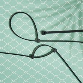 Хомут-стяжка кабельная Rexant нейлоновая 250x3,6 мм черная [упаковка 100шт]