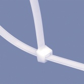 Хомут-стяжка кабельная Rexant нейлоновая 250x7,6 мм белая [упаковка 100шт]