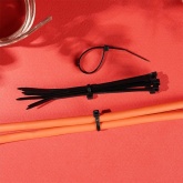 Хомут-стяжка кабельная Rexant нейлоновая 250x7,6 мм черная [упаковка 100шт]