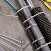 Хомут-стяжка кабельная Rexant нейлоновая 300x4,8 мм черная [упаковка 100шт]